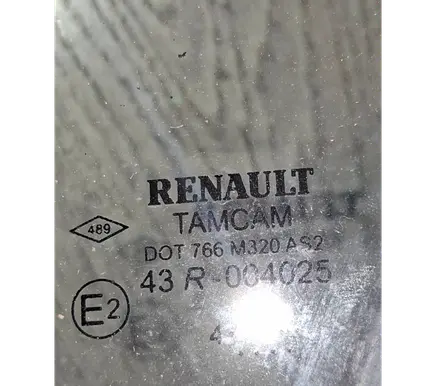Renault Clio IV Front door vent window glass four-door 43R004025 DOT766M320AS2