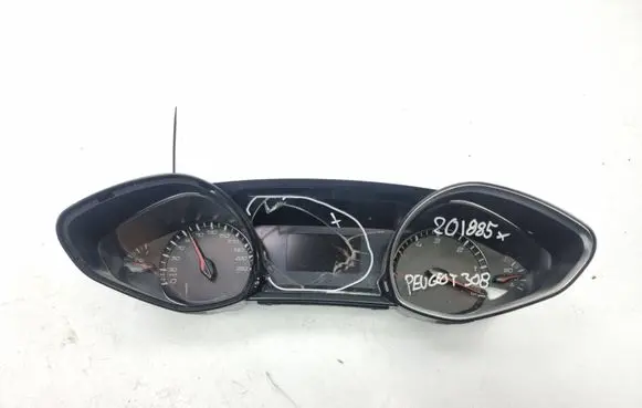 Peugeot 308 Speedometer (instrument cluster) 9809838380