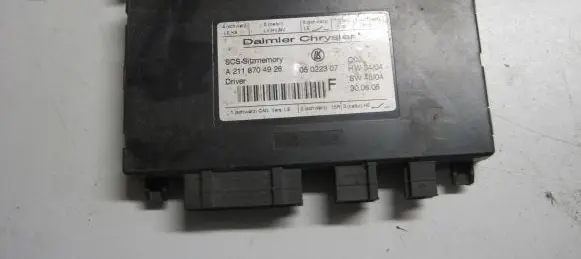 Mercedes-Benz E W211 Seat control module A2118704926