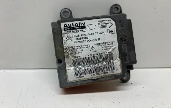 Peugeot Partner Airbag control unit/module 9653190880