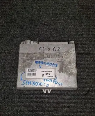 Renault Clio I Engine control unit/module S101729103 7700851758 7700858258