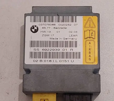 BMW 7 E65 E66 Airbag control unit/module 6922939 037075066