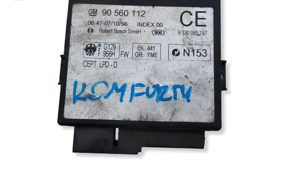 Opel Meriva A Comfort/convenience module 90560112