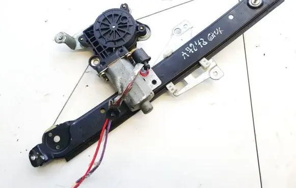 Sliding door window regulator with motor