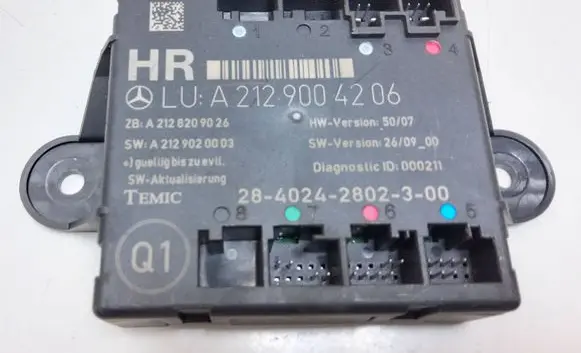 Mercedes-Benz E W212 Door control unit/module A2129004206 A2128209026 A2129020003