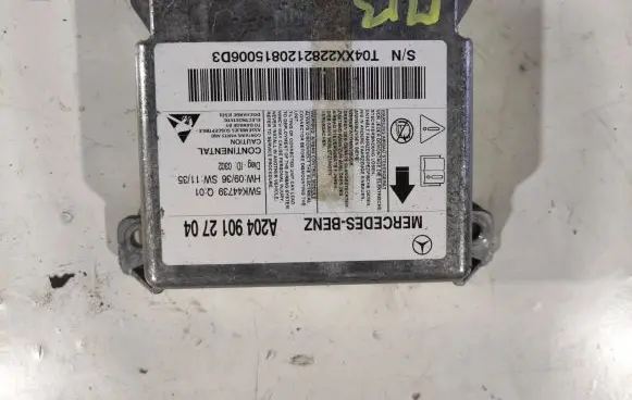 Mercedes-Benz C W204 Airbag control unit/module A2049012704 5WK44739
