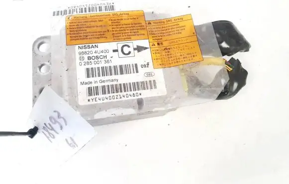 Nissan Almera Tino Airbag control unit/module 988204u400 0285001361