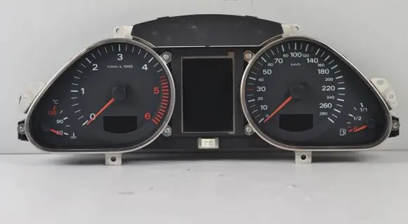 Audi A6 S6 C6 4F Speedometer (instrument cluster) 4F0920933J 4F0910930C 503001721801