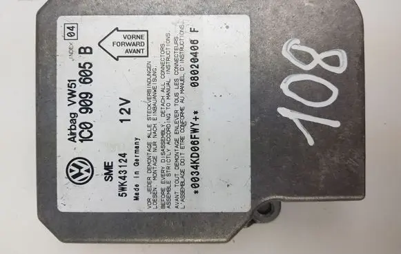 Volkswagen PASSAT B5.5 Airbag control unit/module 1C0909605B 5WK43124