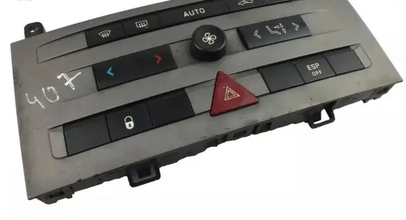 Peugeot 407 Climate control unit 96460251YW