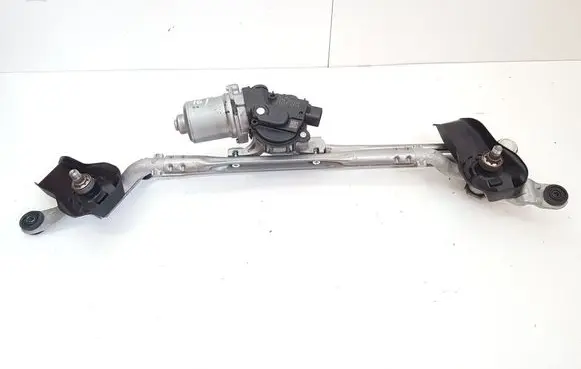 Front wiper linkage and motor