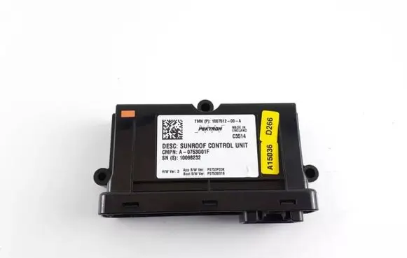 Tesla Model S Sunroof control unit/module 100751200A 1007512-00-A A-0753G01F