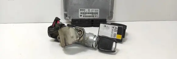 Opel Vectra B Engine ECU kit and lock set 90508976 0281001631