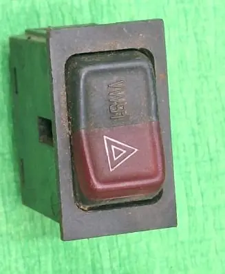 Volkswagen PASSAT B2 Hazard light switch 161953235A