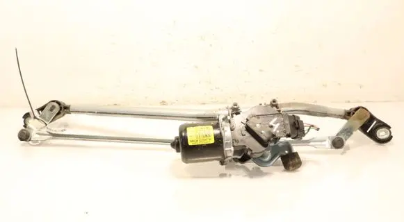 Front wiper linkage and motor