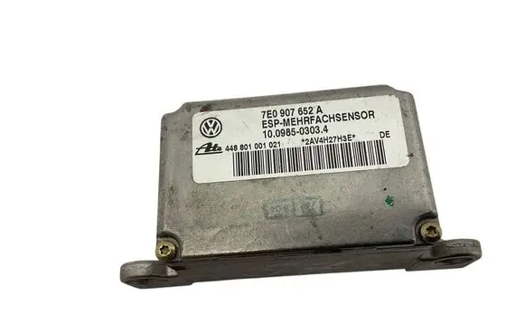 Volkswagen Touareg I ESP acceleration yaw rate sensor 7E0907652A 10098503034 448801001021
