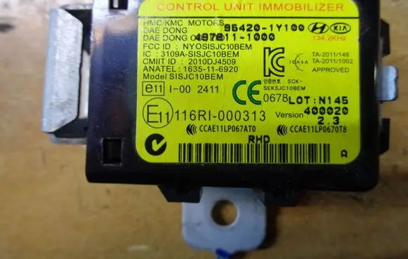 KIA Picanto Immobilizer control unit/module 954201Y100