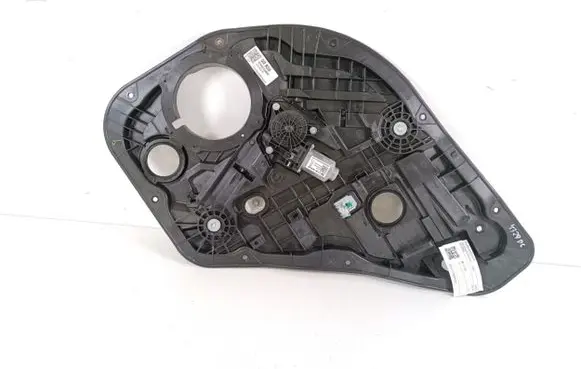 Rear door window regulator with motor