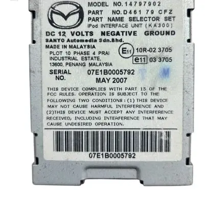 Mazda CX-7 Other control units/modules 14797902