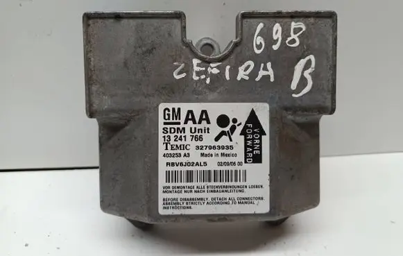 Opel Zafira B Airbag control unit/module 13241766 403253A3 327963935