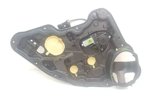 Rear door window regulator with motor