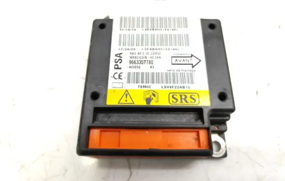 Citroen C2 Airbag control unit/module 9663357780 LSV8F22AB15
