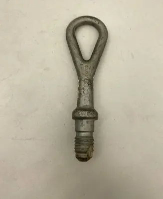 Towing hook eye
