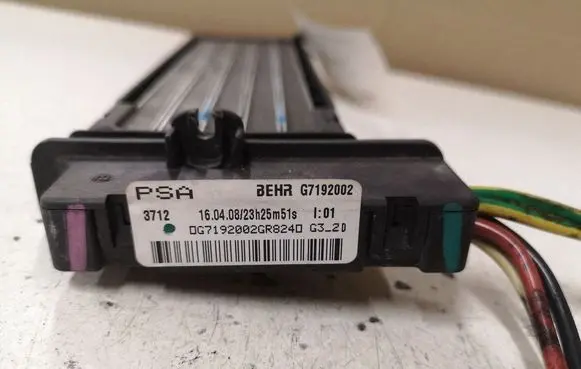 Citroen C5 Electric cabin heater radiator G7192002