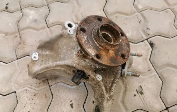 Volkswagen Sharan Front wheel hub spindle knuckle 3C0407258F