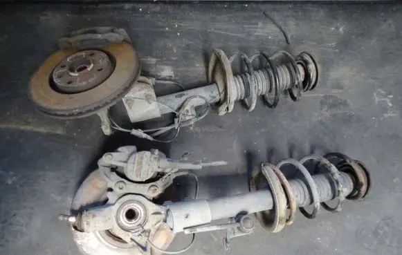 Peugeot 307 Front shock absorber with coil spring