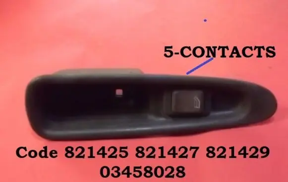 Volvo S40, V40 Electric window control switch 821425 821427
