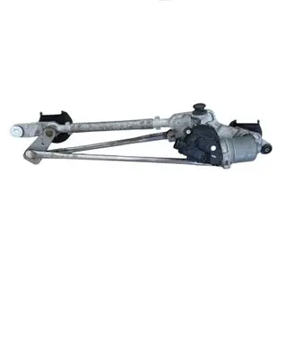 Front wiper linkage and motor