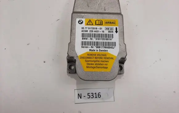 BMW 5 E60 E61 Airbag control unit/module 9172018