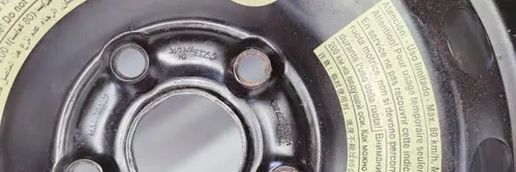 Audi A3 S3 8P R20 spare wheel 