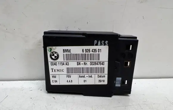 BMW 3 E90 E91 Seat control module 6926435 002847640 00401154A3