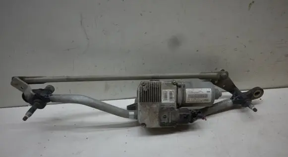 Front wiper linkage and motor
