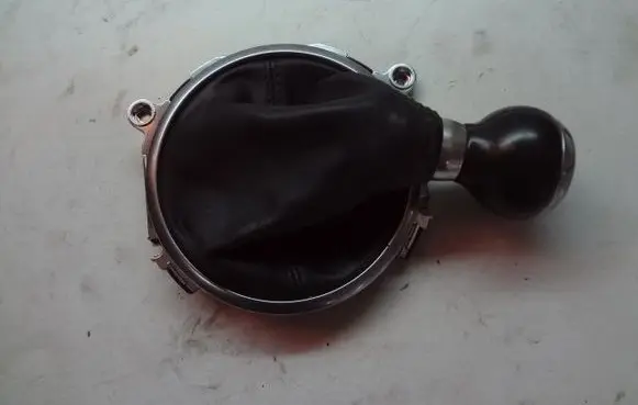 Gear lever shifter trim leather/knob
