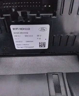 Ford Bronco Climate control unit M1PT18C612LD 09990541 M1PZ19980D