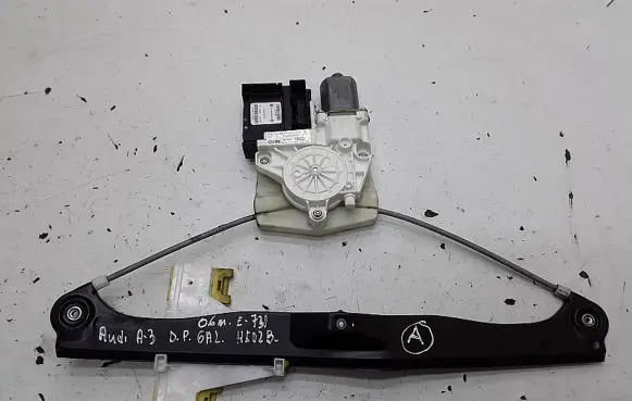 Audi A3 S3 8P Rear door window regulator with motor