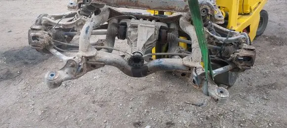 Volkswagen Touareg I Rear axle beam 7L0500041 7L0511025B DRM99038