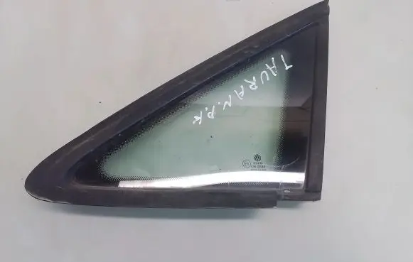 Volkswagen Touran I Front door vent window glass four-door 43R00048