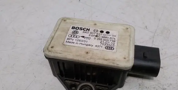 Audi A4 S4 B8 8K ESP acceleration yaw rate sensor 8K0907637C 0265005738