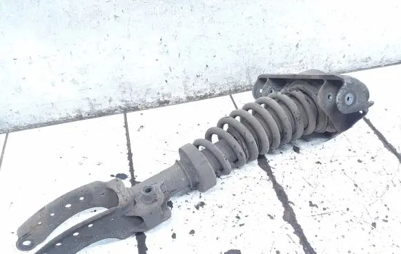 Volkswagen Touareg I Front shock absorber with coil spring 7L6412021N