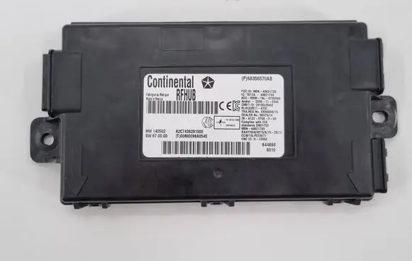 Dodge Challenger Keyless (KESSY) go control unit/module P68356570AB 68356570AB
