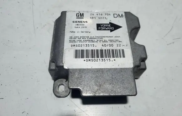 Opel Zafira A Airbag control unit/module 24416704 DMS0213515 1923594