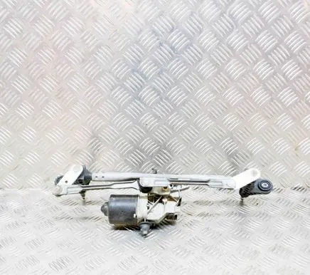 Front wiper linkage and motor