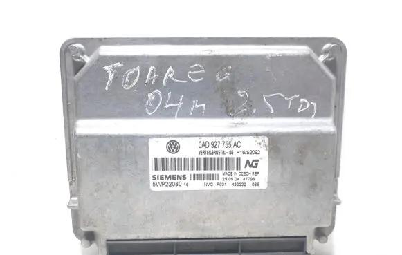 Volkswagen Touareg I Gearbox control unit/module 0AD927755AC