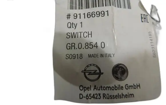 Opel Vivaro Clutch pedal mounting bracket assembly 91166991