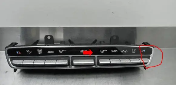 Mercedes-Benz C W205 Climate control unit A2C93754000 A2059055106 8200061081