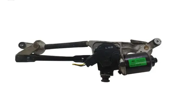 Front wiper linkage and motor